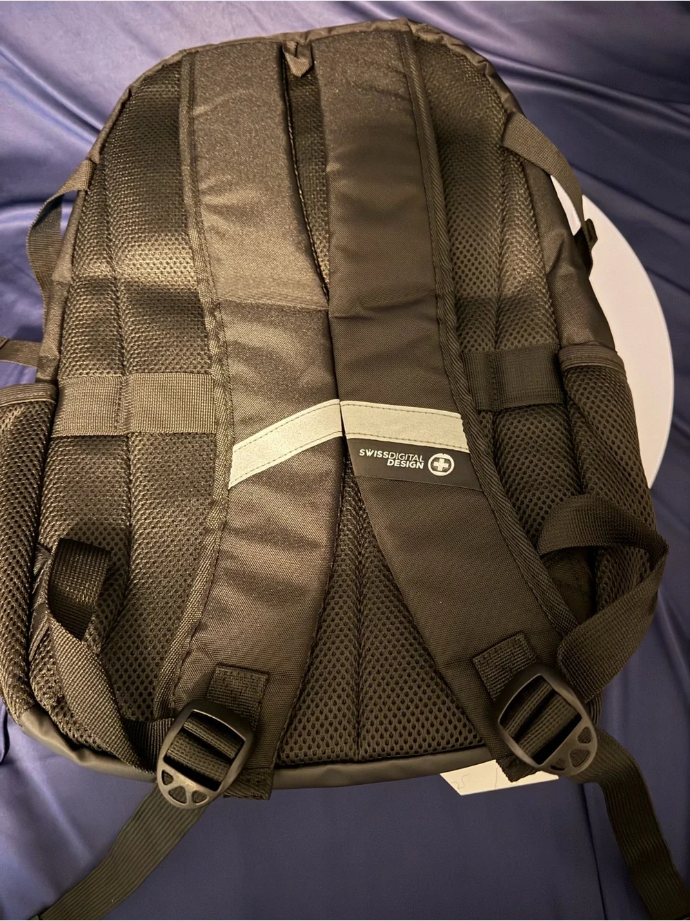 NWT Swiss Tech Light Blue and Black Men’s Backpack, 31L